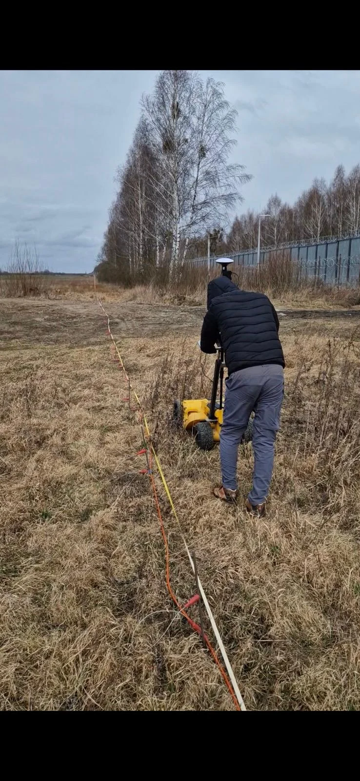Leica DS2000 GPR survey during work near the border with Belarus